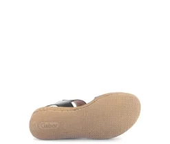 Sandale met plateauzool beige