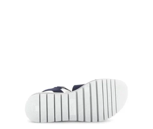 Sandale met plateauzool blauw