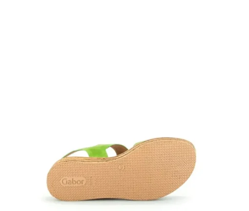 Sandale met plateauzool groen