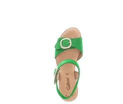 Sandale met plateauzool groen