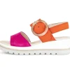 Sandale met plateauzool multicolour