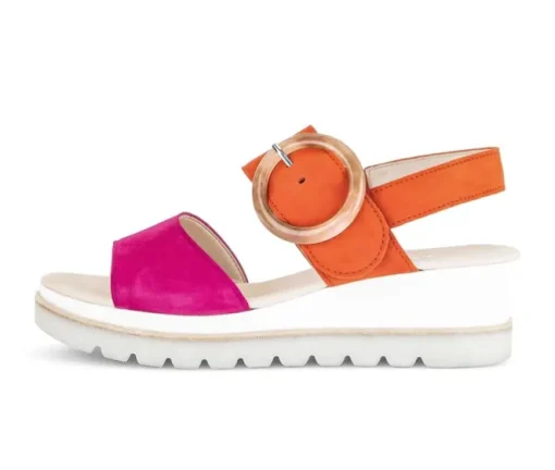 Sandale met plateauzool multicolour