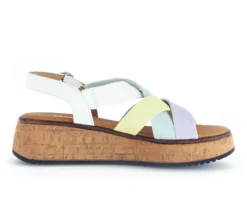 Sandale met plateauzool multicolour