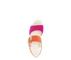Sandale met plateauzool multicolour