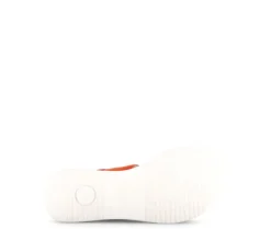 Sandale met plateauzool oranje