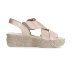 Sandale met plateauzool rose