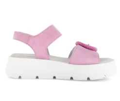 Sandale met plateauzool rose