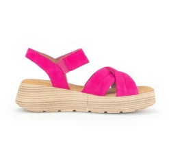 Sandale met plateauzool roze