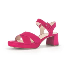 Sandale met plateauzool roze