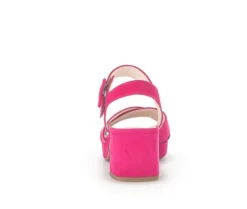 Sandale met plateauzool roze