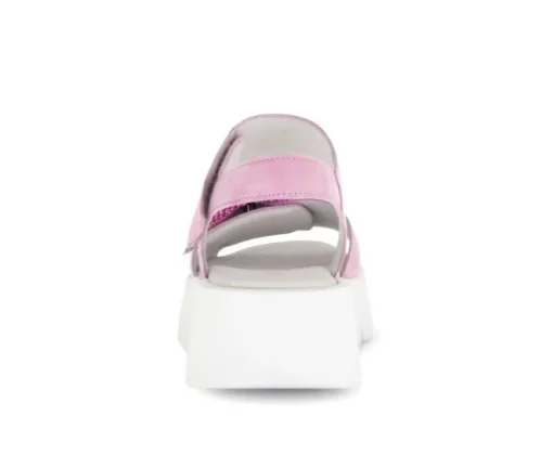 Sandale met plateauzool rose