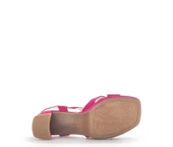 Sandale met plateauzool roze