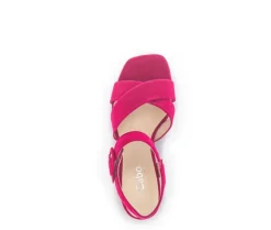 Sandale met plateauzool roze