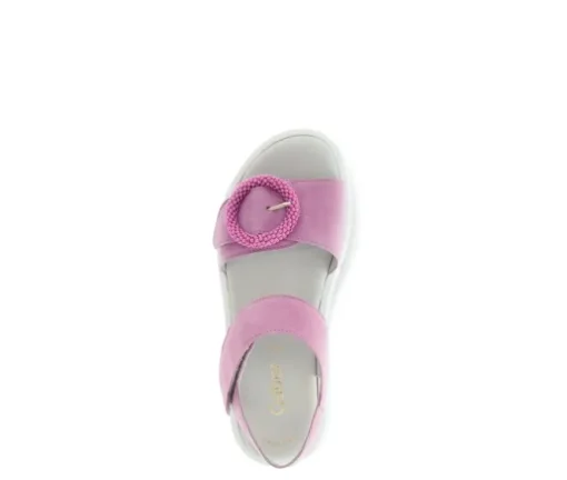 Sandale met plateauzool rose