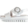 Sandale met plateauzool zilver