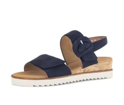 Sandaleno met sleehak blauw