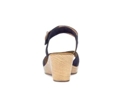 Sandaleno met sleehak blauw