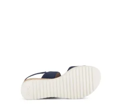 Sandaleno met sleehak blauw