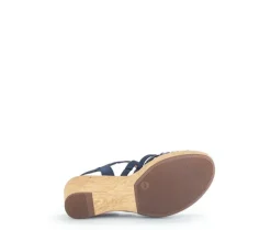 Sandaleno met sleehak blauw