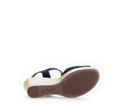 Sandaleno met sleehak blauw