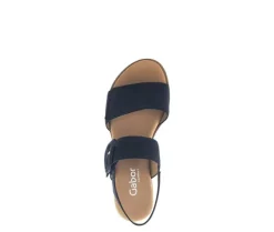 Sandaleno met sleehak blauw