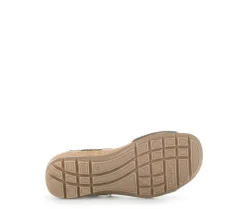 Sandaleno met sleehak grijs