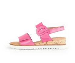 Sandaleno met sleehak roze
