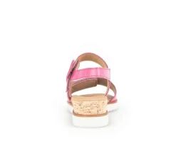 Sandaleno met sleehak roze