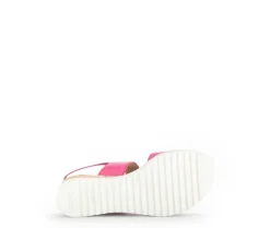 Sandaleno met sleehak roze