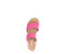 Sandaleno met sleehak roze