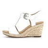 Sandaleno met sleehak wit