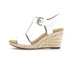 Sandaleno met sleehak wit