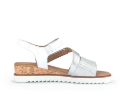 Sandaleno met sleehak wit