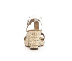 Sandaleno met sleehak wit