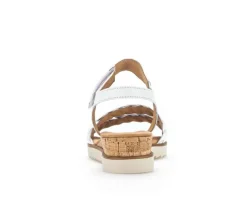 Sandaleno met sleehak wit