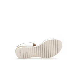 Sandaleno met sleehak wit