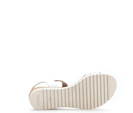 Sandaleno met sleehak wit