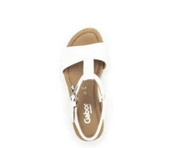 Sandaleno met sleehak wit