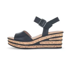 Sandaleno met sleehak zwart