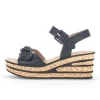 Sandaleno met sleehak zwart