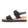Sandaleno met sleehak zwart