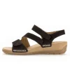 Sandaleno met sleehak zwart