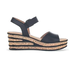 Sandaleno met sleehak zwart
