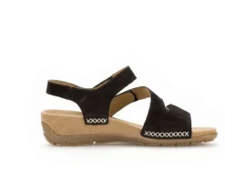 Sandaleno met sleehak zwart