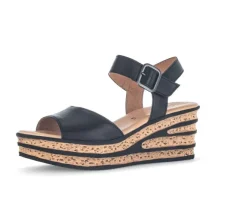 Sandaleno met sleehak zwart