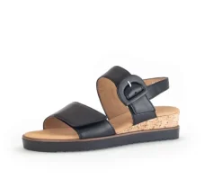 Sandaleno met sleehak zwart