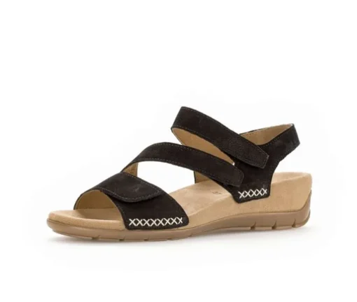 Sandaleno met sleehak zwart