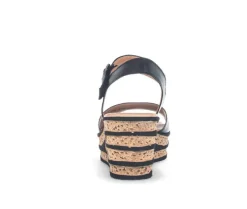 Sandaleno met sleehak zwart