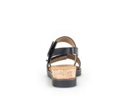 Sandaleno met sleehak zwart