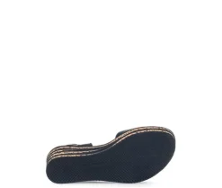 Sandaleno met sleehak zwart